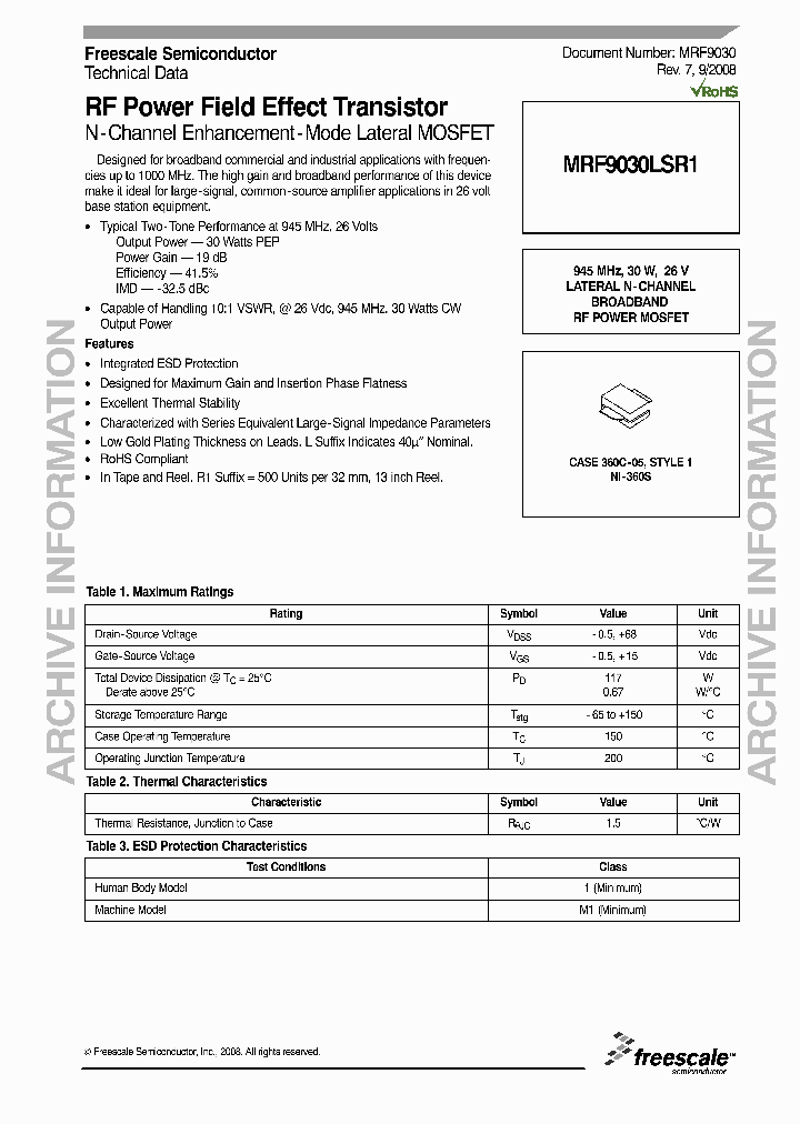 MRF9030LSR1_4234007.PDF Datasheet