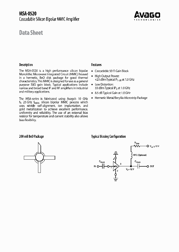 MSA-0520_4367894.PDF Datasheet