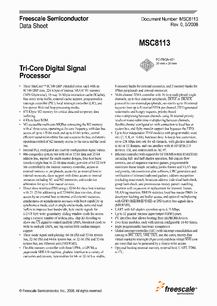 MSC8113TMP4800V_4239636.PDF Datasheet