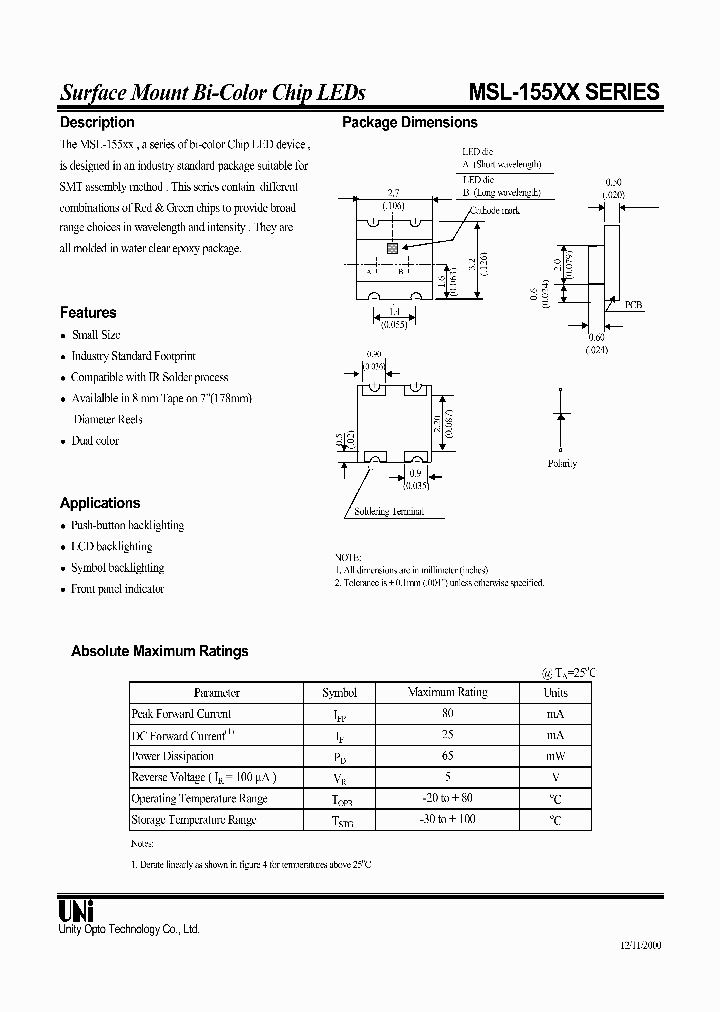 MSL-155B0_4240645.PDF Datasheet