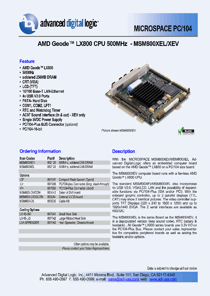 MSM800XEL_4441116.PDF Datasheet