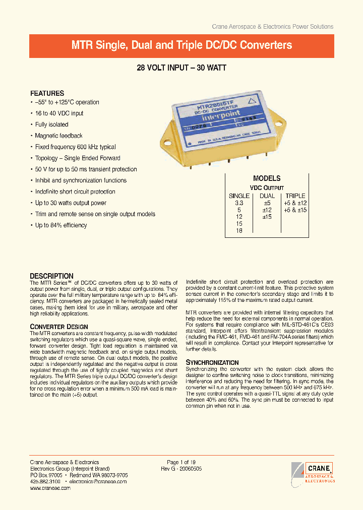 MTR2805D883_4510839.PDF Datasheet