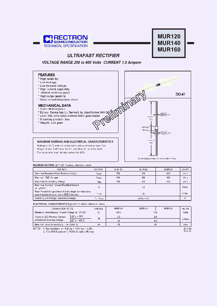 MUR160_4544991.PDF Datasheet