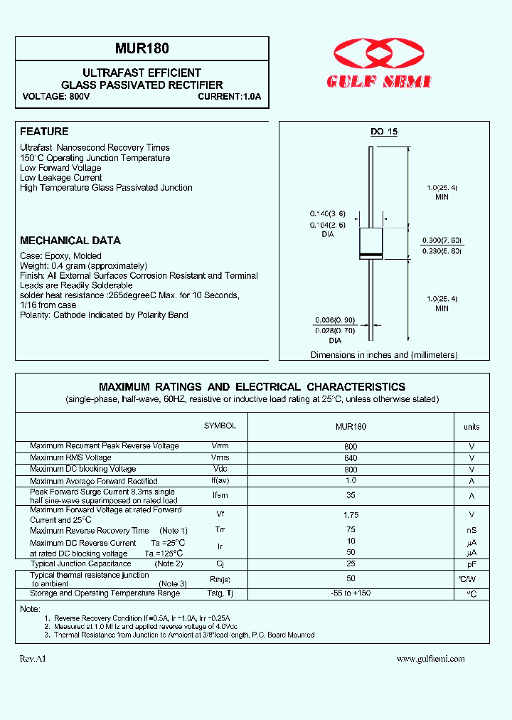 MUR180_4619478.PDF Datasheet