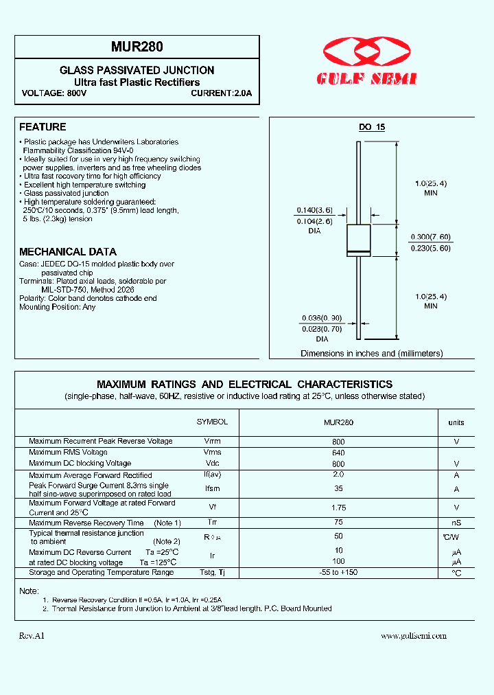 MUR280_4619484.PDF Datasheet