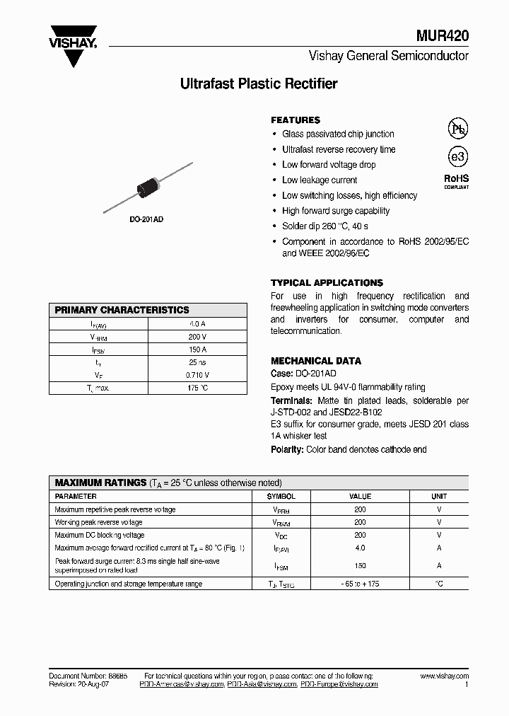 MUR420_4362533.PDF Datasheet