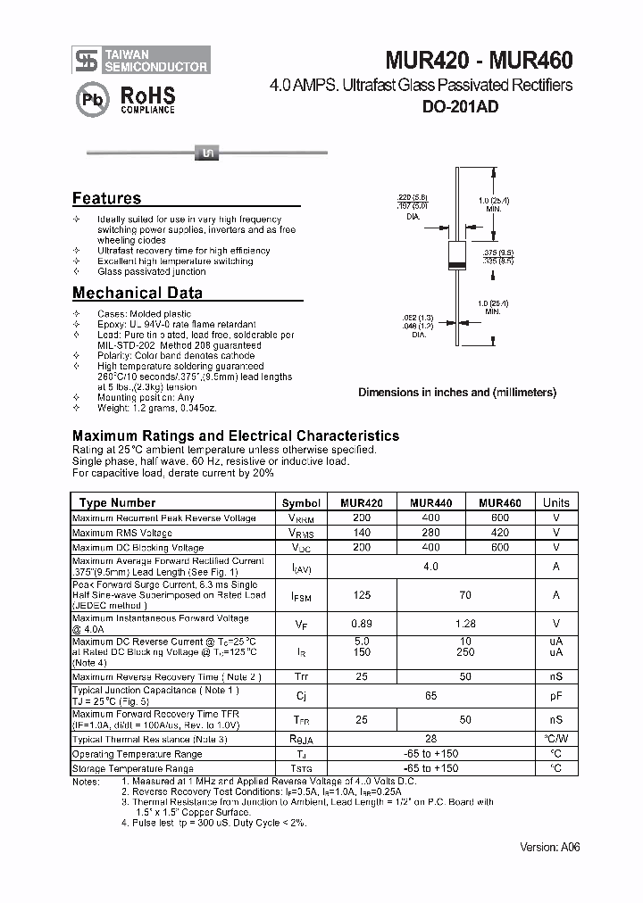 MUR4201_4650322.PDF Datasheet