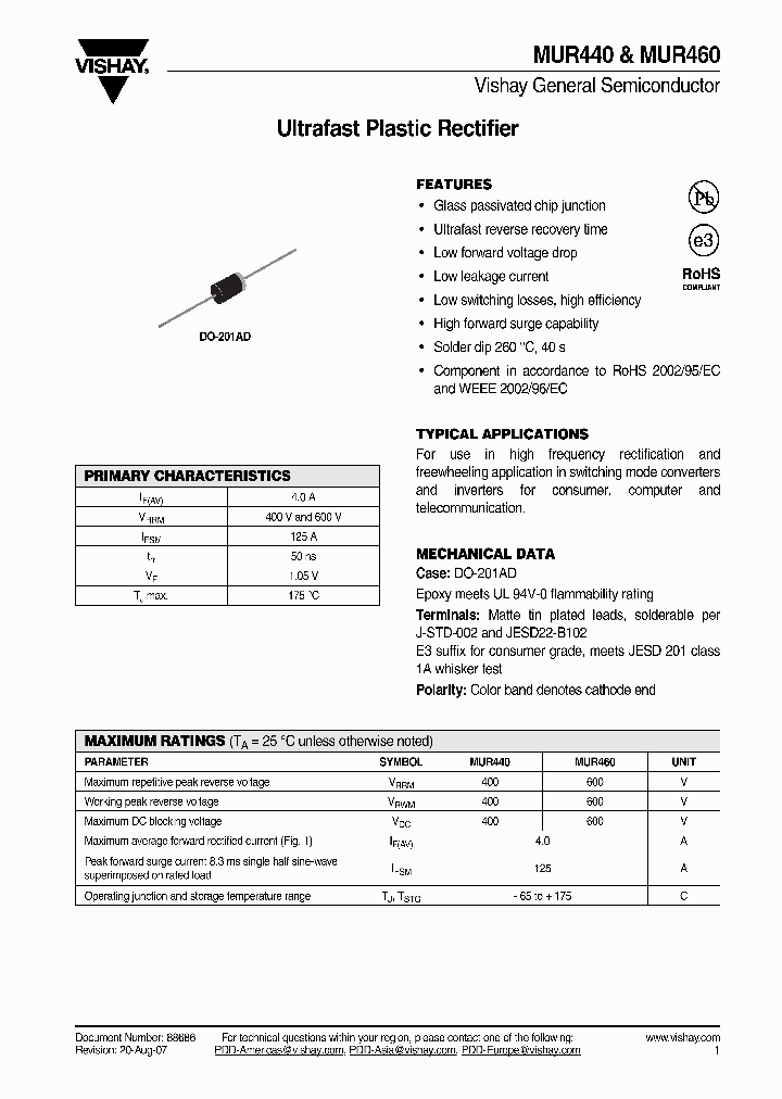 MUR440_4362534.PDF Datasheet