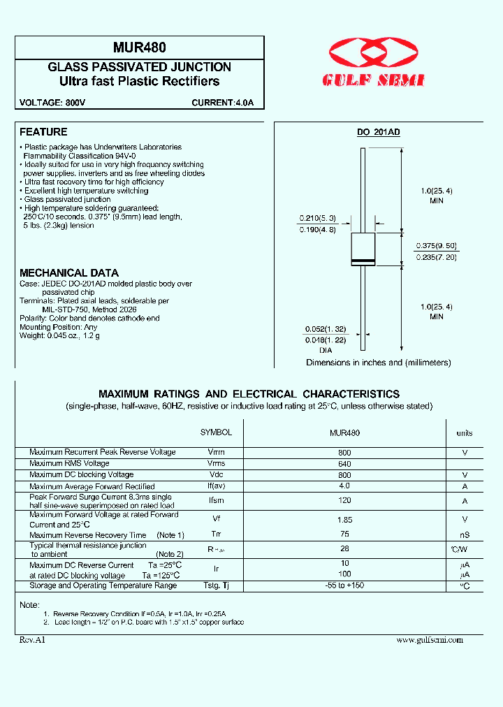 MUR480_4619492.PDF Datasheet