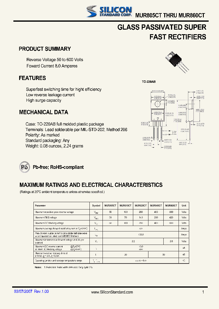 MUR810CT_4547965.PDF Datasheet