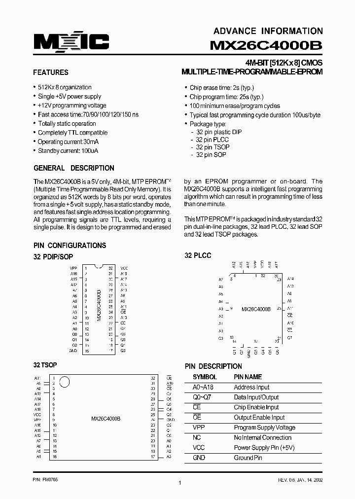 MX26C4000BTI-90_4770216.PDF Datasheet
