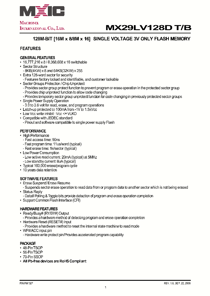MX29LV128DBTC-90Q_4528329.PDF Datasheet