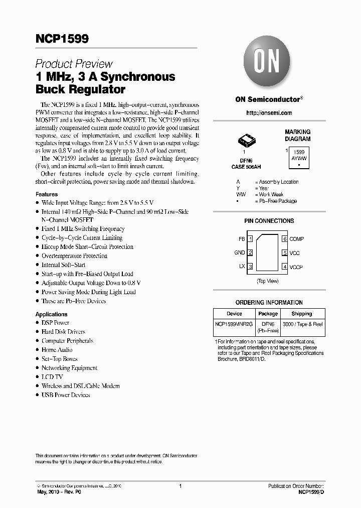 NCP1599_4842558.PDF Datasheet