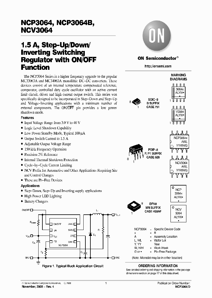 NCP3064_4312063.PDF Datasheet