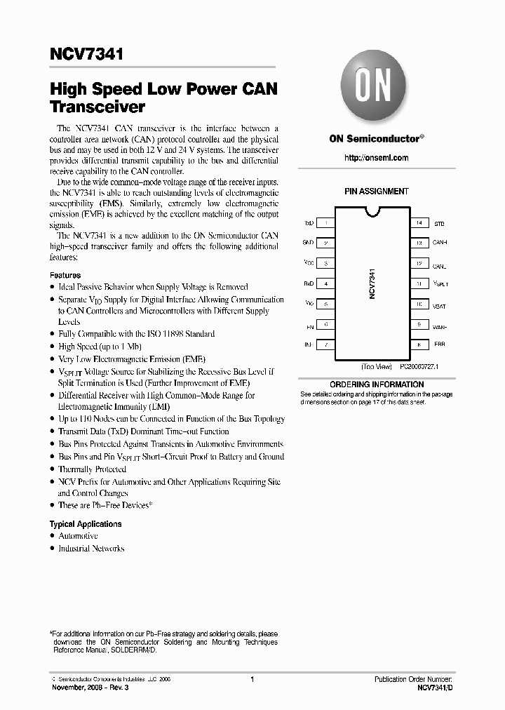 NCV7341_4267463.PDF Datasheet
