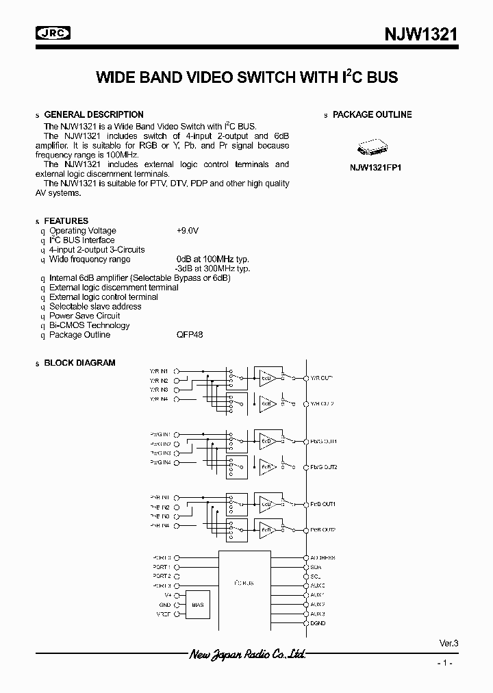 NJW1321_4226764.PDF Datasheet