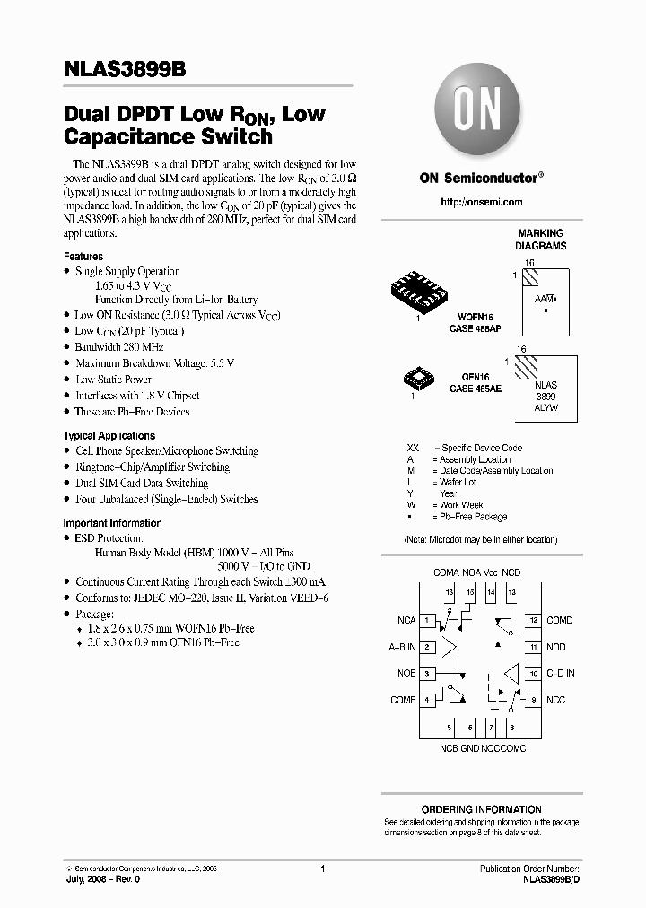 NLAS3899B_4458483.PDF Datasheet