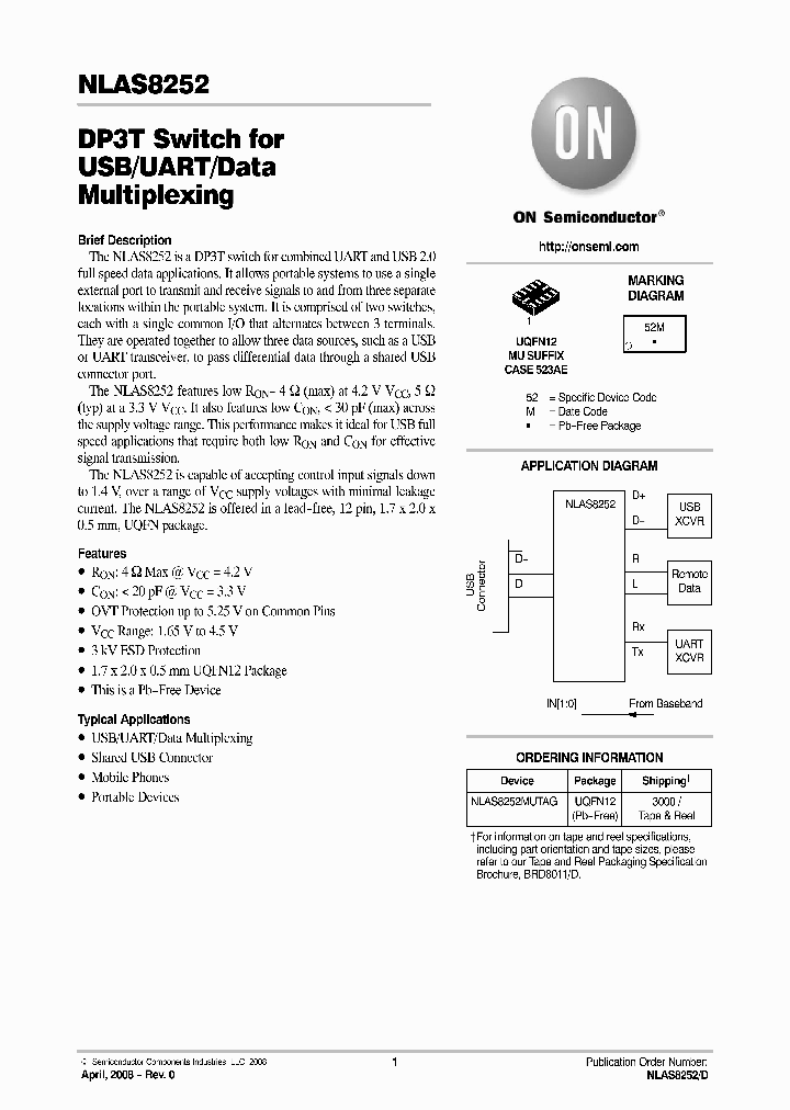 NLAS8252_4521567.PDF Datasheet