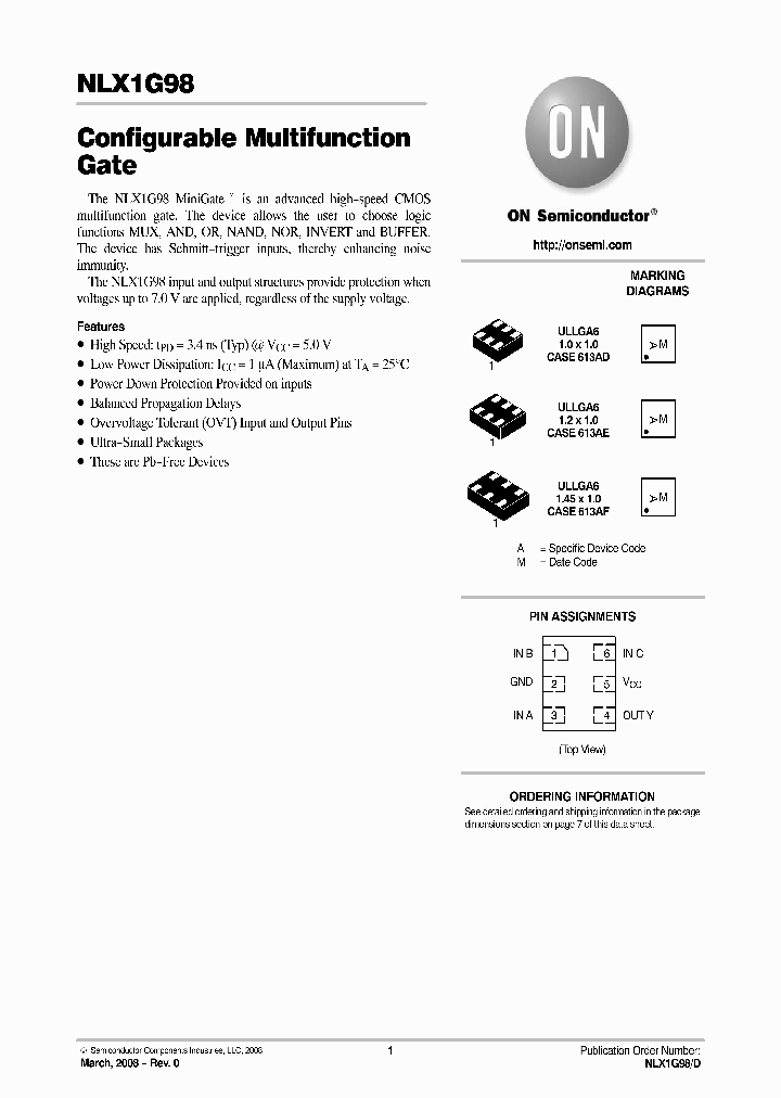 NLX1G98CMX1TCG_4590437.PDF Datasheet