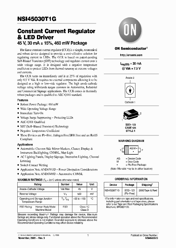 NSI45030T1G_4801242.PDF Datasheet