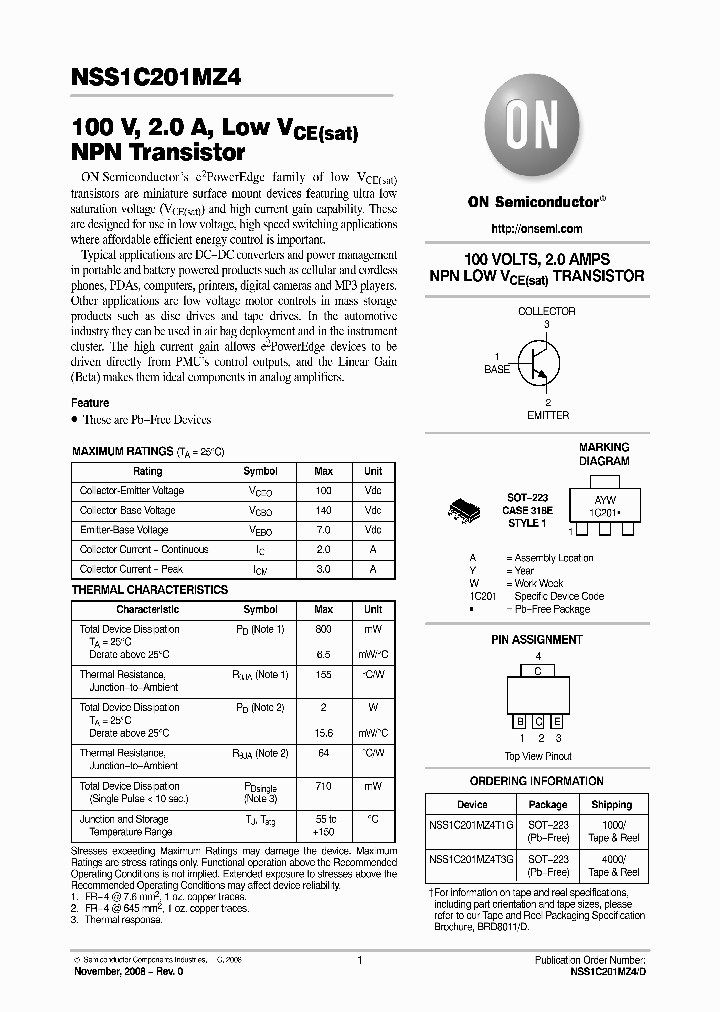 NSS1C201MZ4_4292976.PDF Datasheet