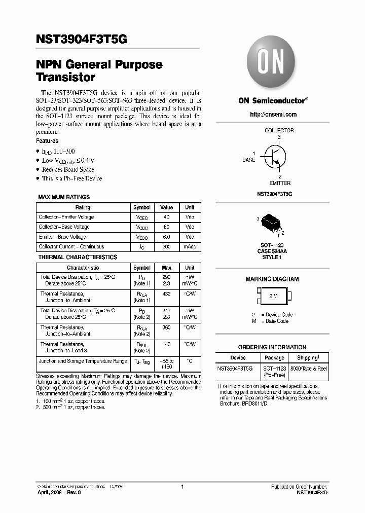 NST3904F3T5G_4536657.PDF Datasheet