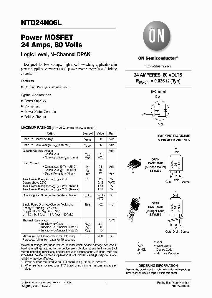 NTD24N06L_4770097.PDF Datasheet