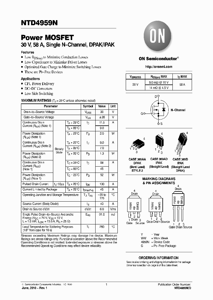 NTD4959N-1G_4898496.PDF Datasheet