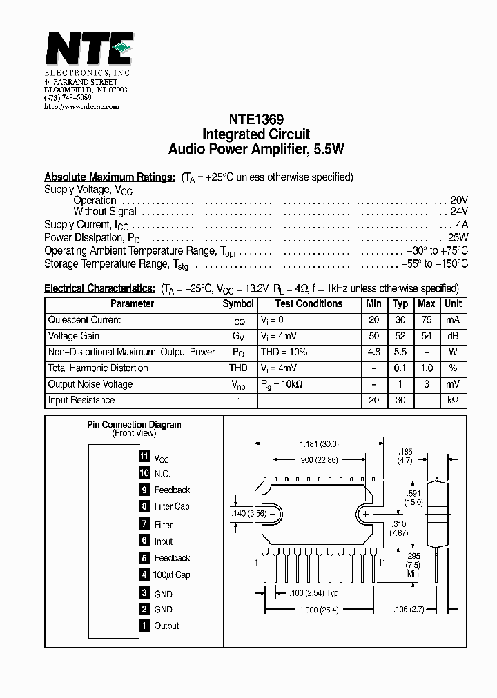 NTE1369_4336125.PDF Datasheet