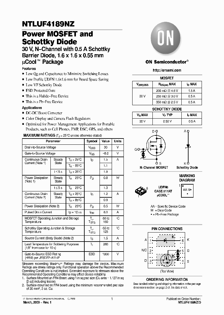 NTLUF4189NZ_4726219.PDF Datasheet