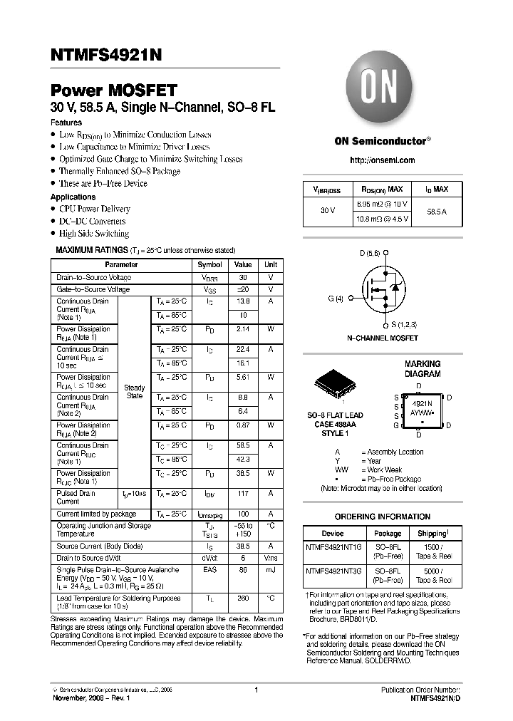 NTMFS4921N_4584589.PDF Datasheet