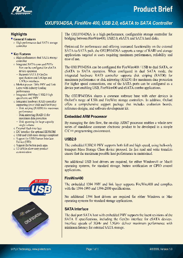 OXUF934DSA_4723443.PDF Datasheet