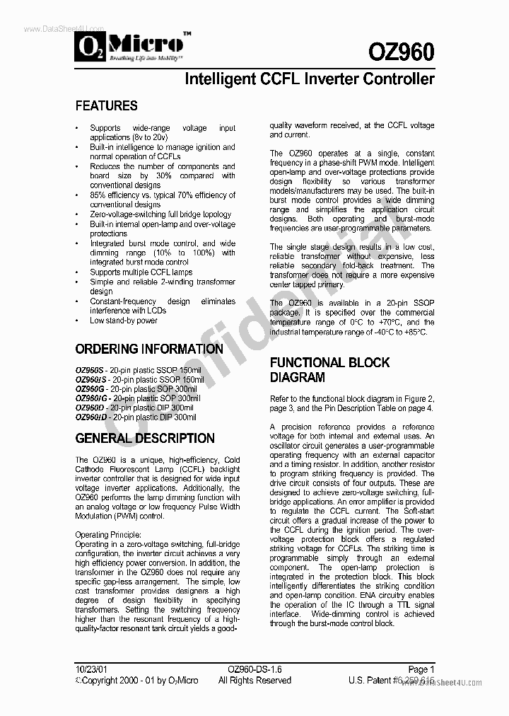 OZ960_4563086.PDF Datasheet