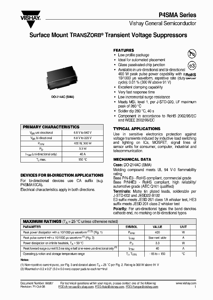 P4SMA540A_4257288.PDF Datasheet