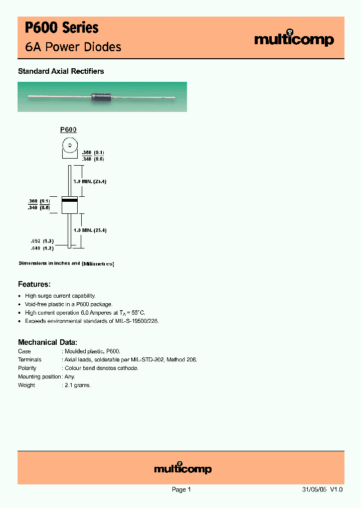 P600A_4607708.PDF Datasheet
