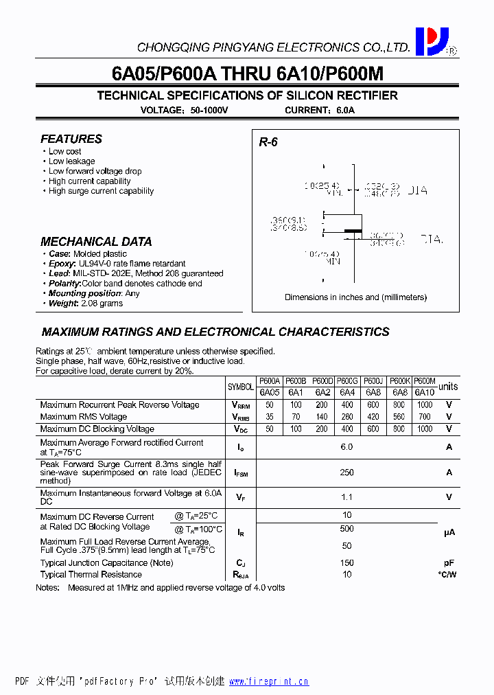 P600G-6A4_4425703.PDF Datasheet