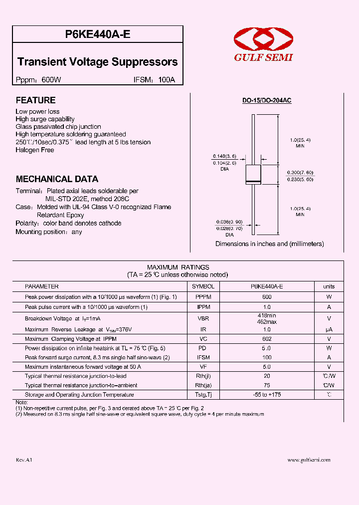 P6KE440A-E_4619651.PDF Datasheet