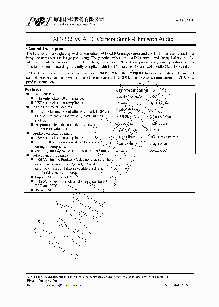 PAC7332_4599395.PDF Datasheet