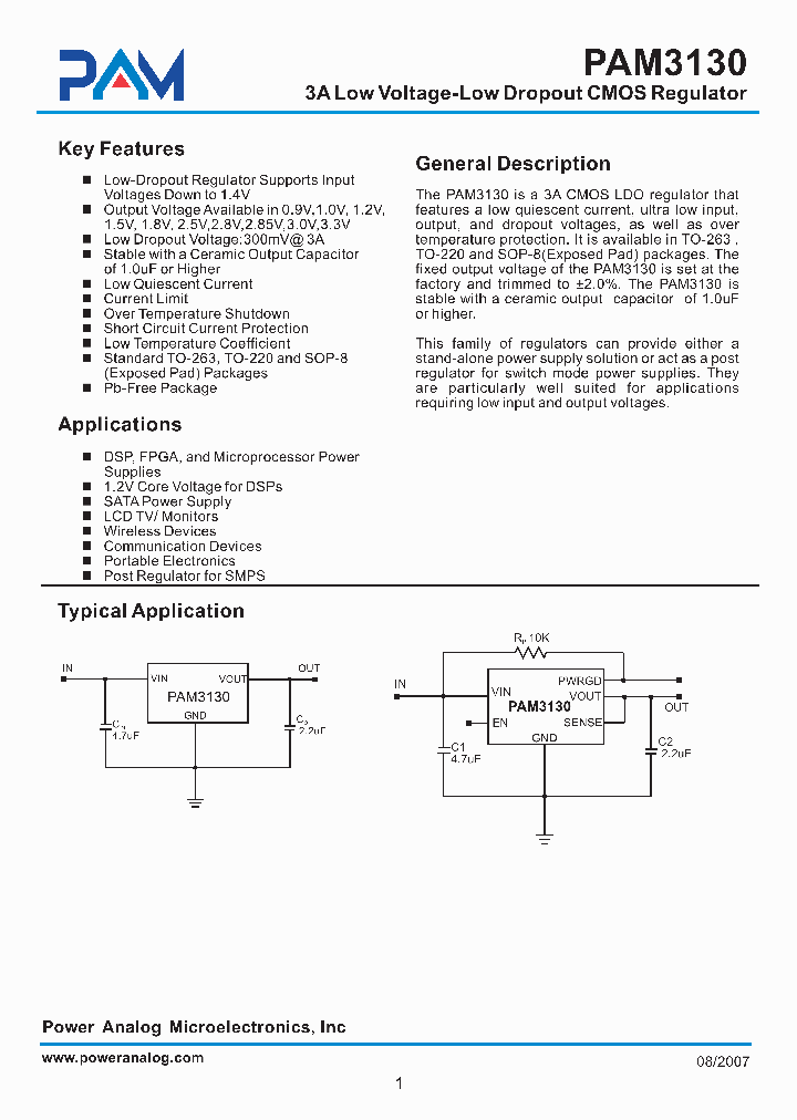 PAM3130AFA100_4470592.PDF Datasheet