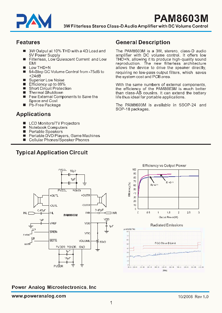 PAM8603M_4243386.PDF Datasheet