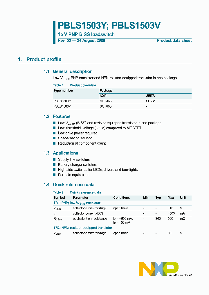 PBLS1503V_4651976.PDF Datasheet