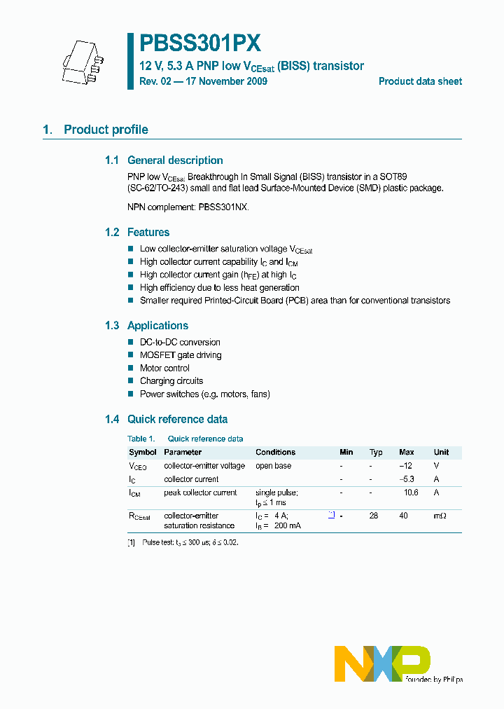 PBSS301PX_4903140.PDF Datasheet