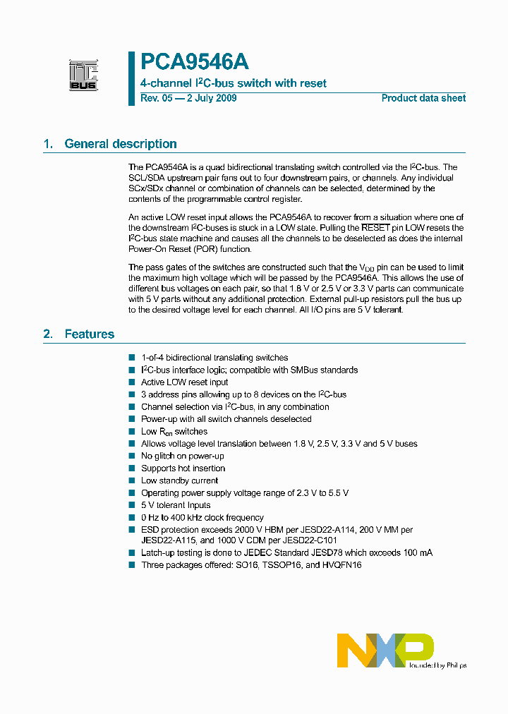 PCA9546ABS_4848091.PDF Datasheet