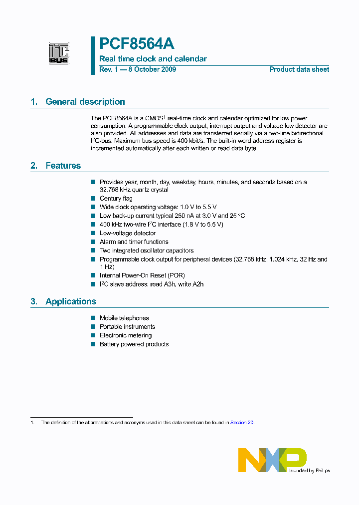 PCF8564ACX91_4570062.PDF Datasheet