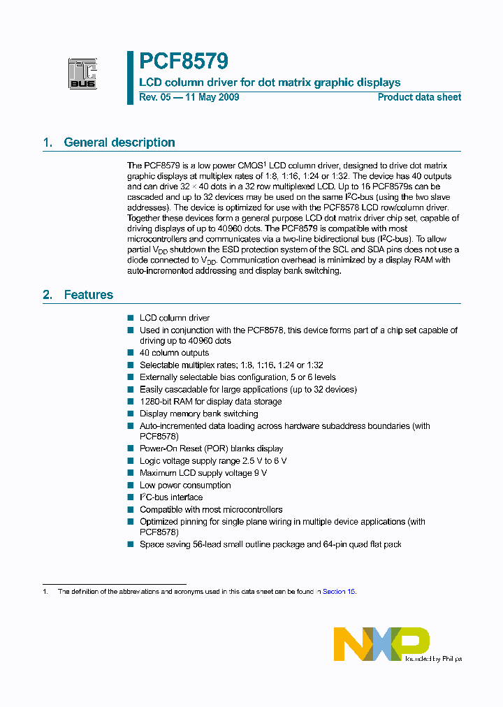 PCF8579T1_4458192.PDF Datasheet