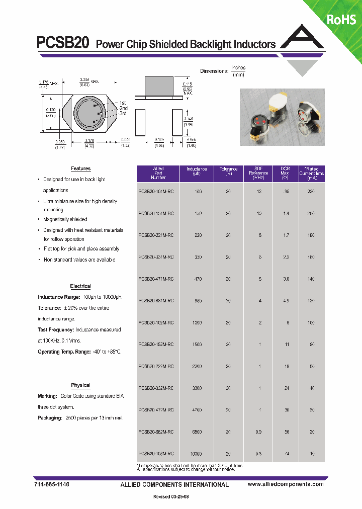PCSB20-152M-RC_4607705.PDF Datasheet