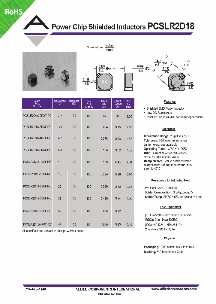 PCSLR2D18-100T-RC_4614178.PDF Datasheet