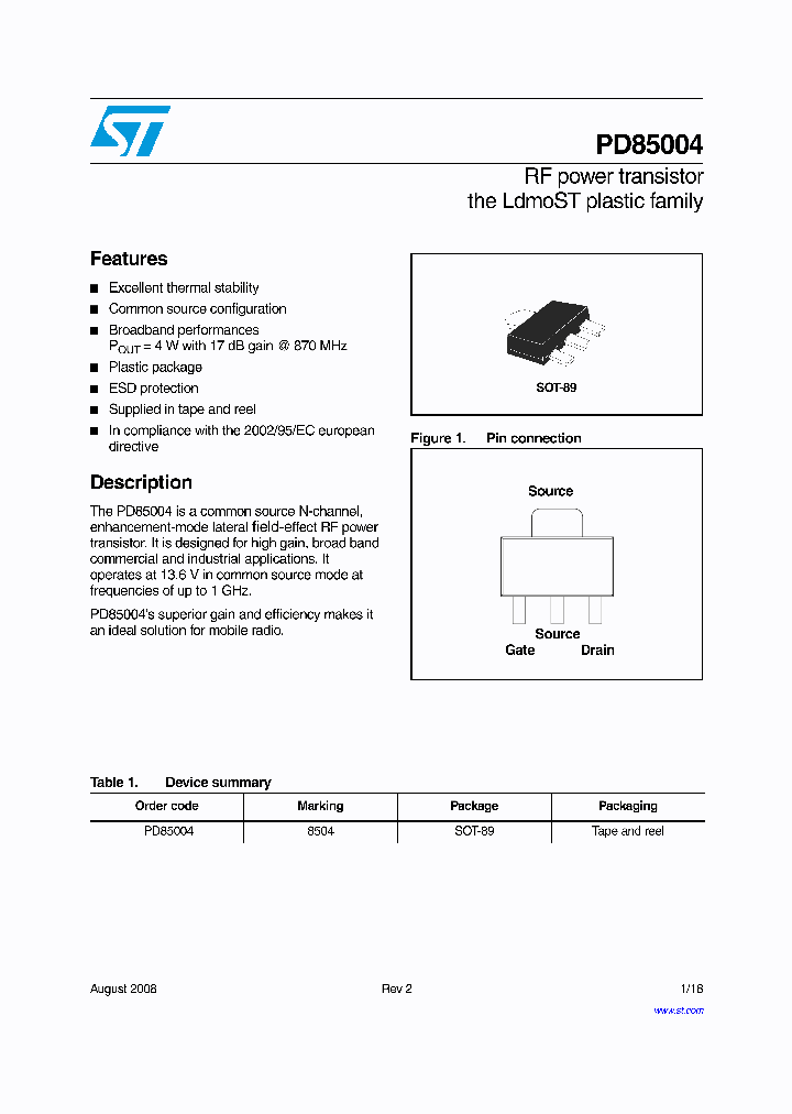PD85004_4623098.PDF Datasheet