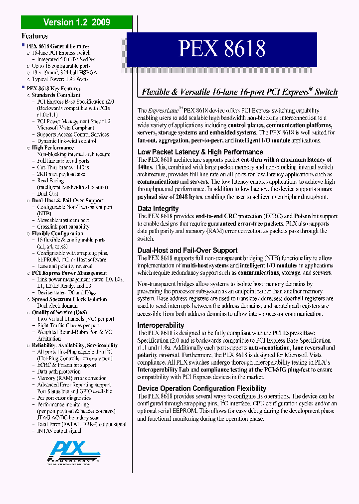 PEX8618BA-AIC4U4DRDK_4551075.PDF Datasheet