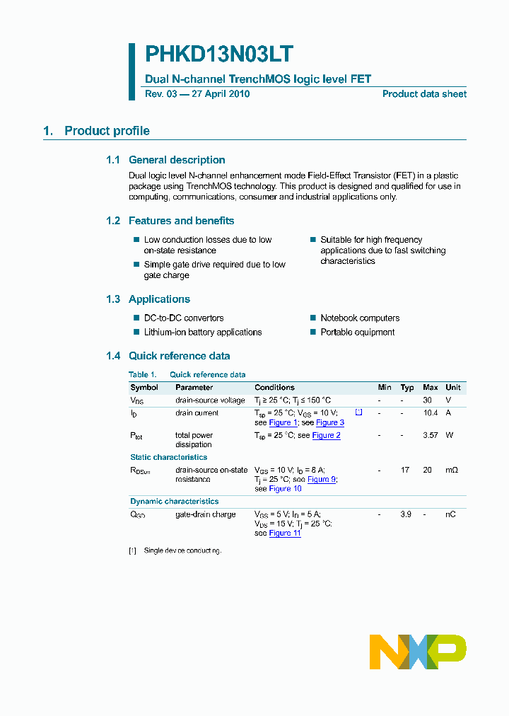 PHKD13N03LT_4659068.PDF Datasheet
